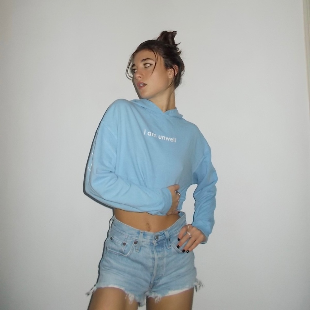 Call her daddy cropped hoodie